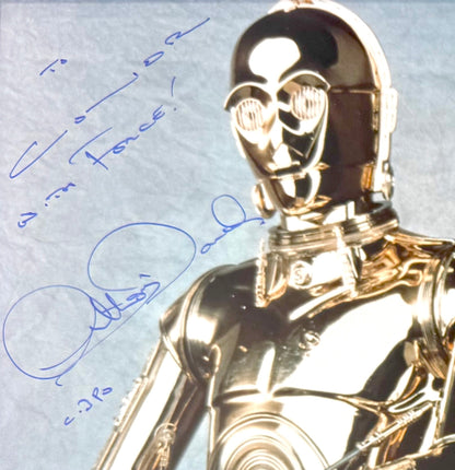 Anthony Daniels Star Wars 'C-3PO' Actor, Hand Signed Framed Photo & COA