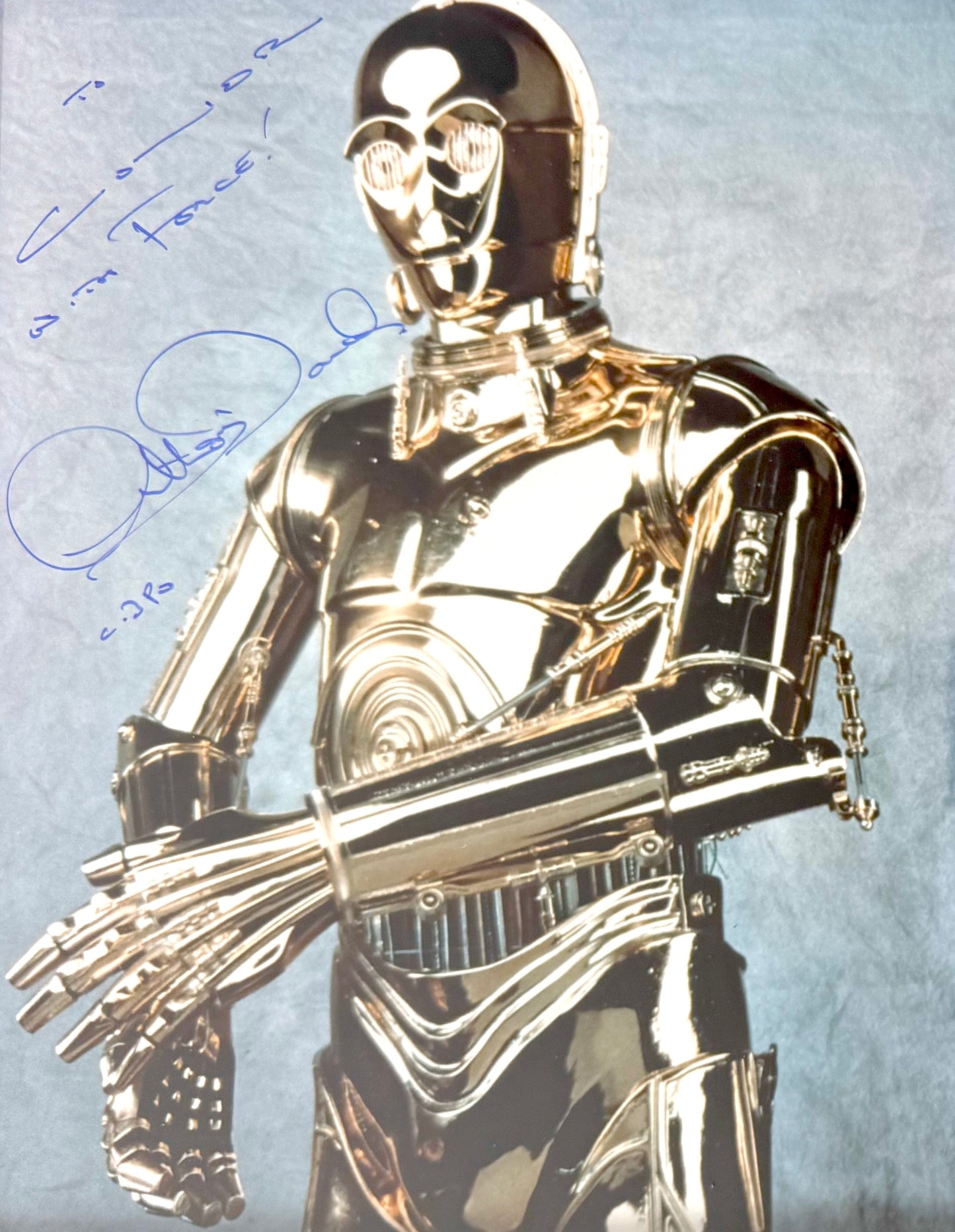 Anthony Daniels Star Wars 'C-3PO' Actor, Hand Signed Framed Photo & COA
