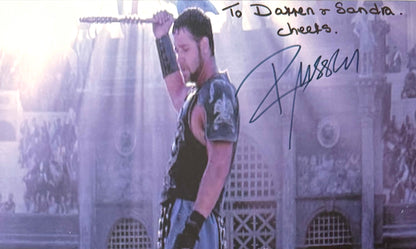 Russell Crowe, Gladiator Actor, Hand Signed Framed Mounted Original Photo & COA