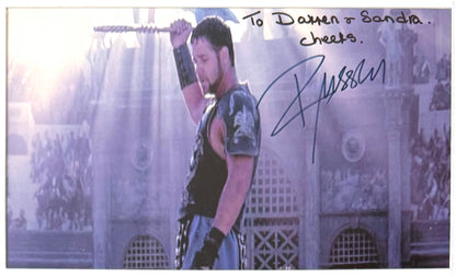 Russell Crowe, Gladiator Actor, Hand Signed Framed Mounted Original Photo & COA