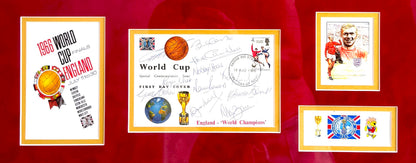 England 1966 (including Moore) Full Team Hand Signed FDC First Day Cover & COA