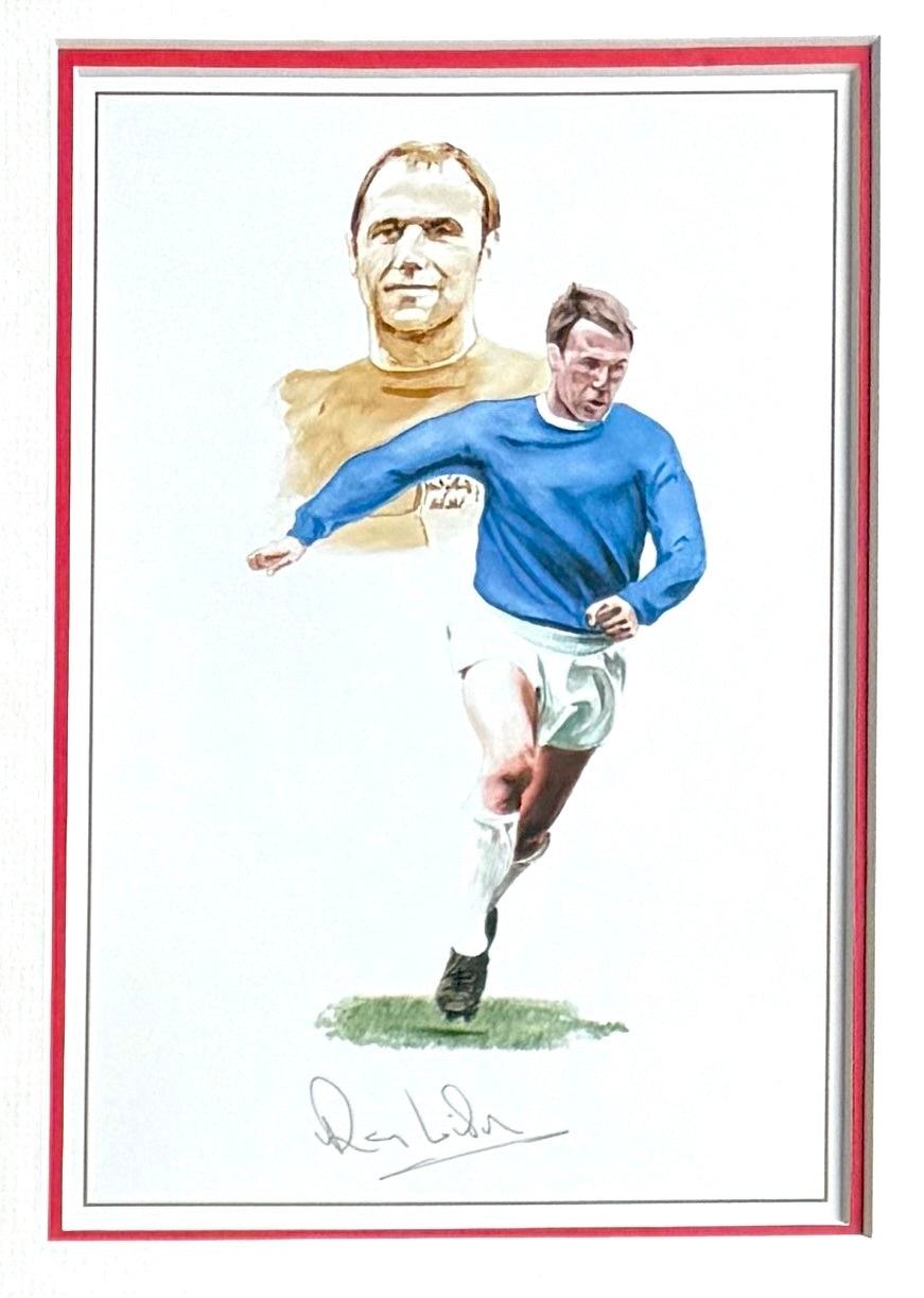 England 1966 SUPER RARE Full Team (11) Hand Signed Art Presentation & COA