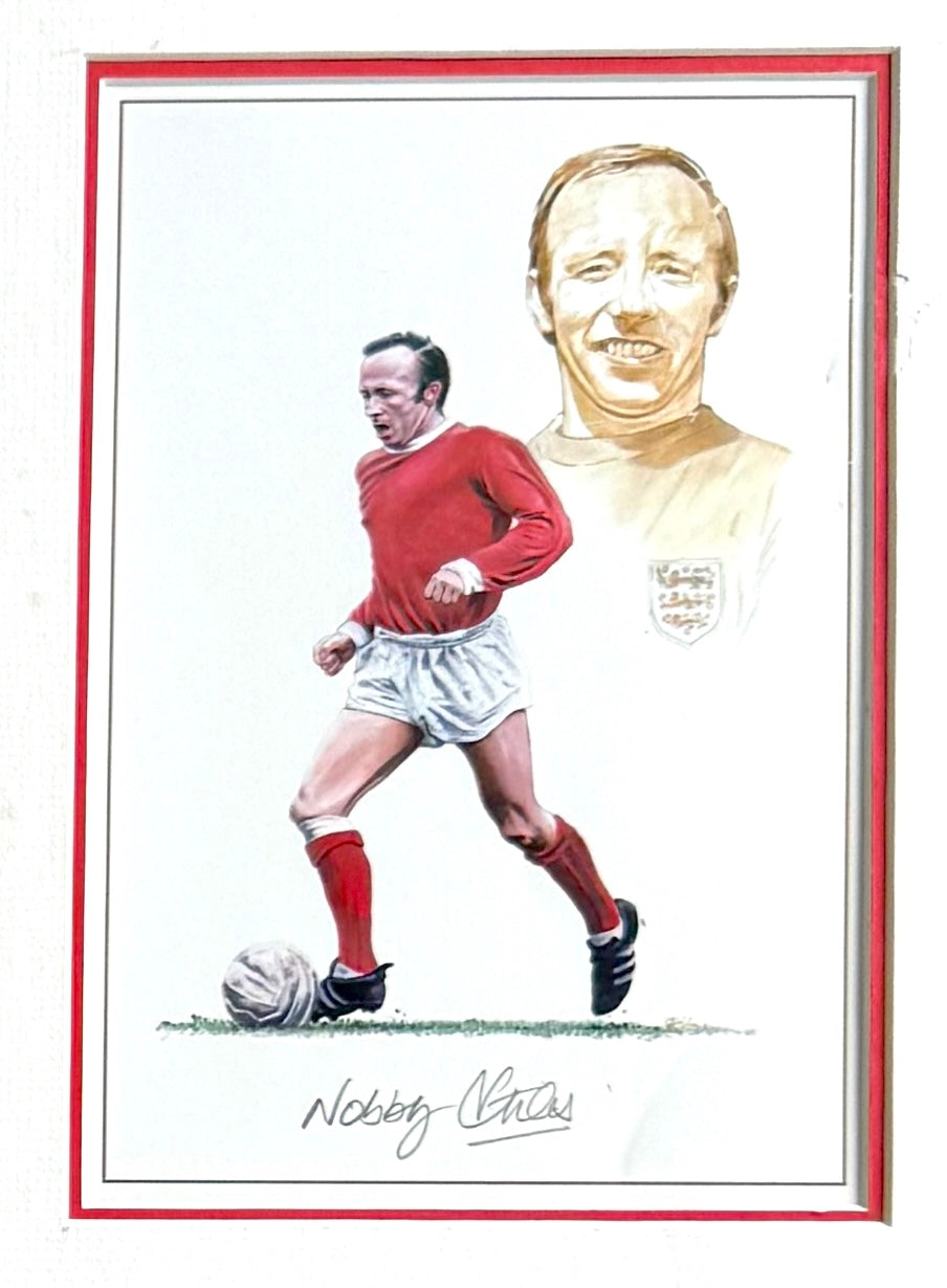 England 1966 SUPER RARE Full Team (11) Hand Signed Art Presentation & COA