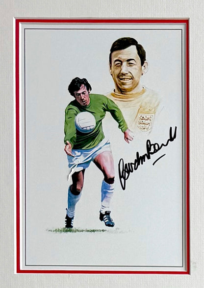 England 1966 SUPER RARE Full Team (11) Hand Signed Art Presentation & COA