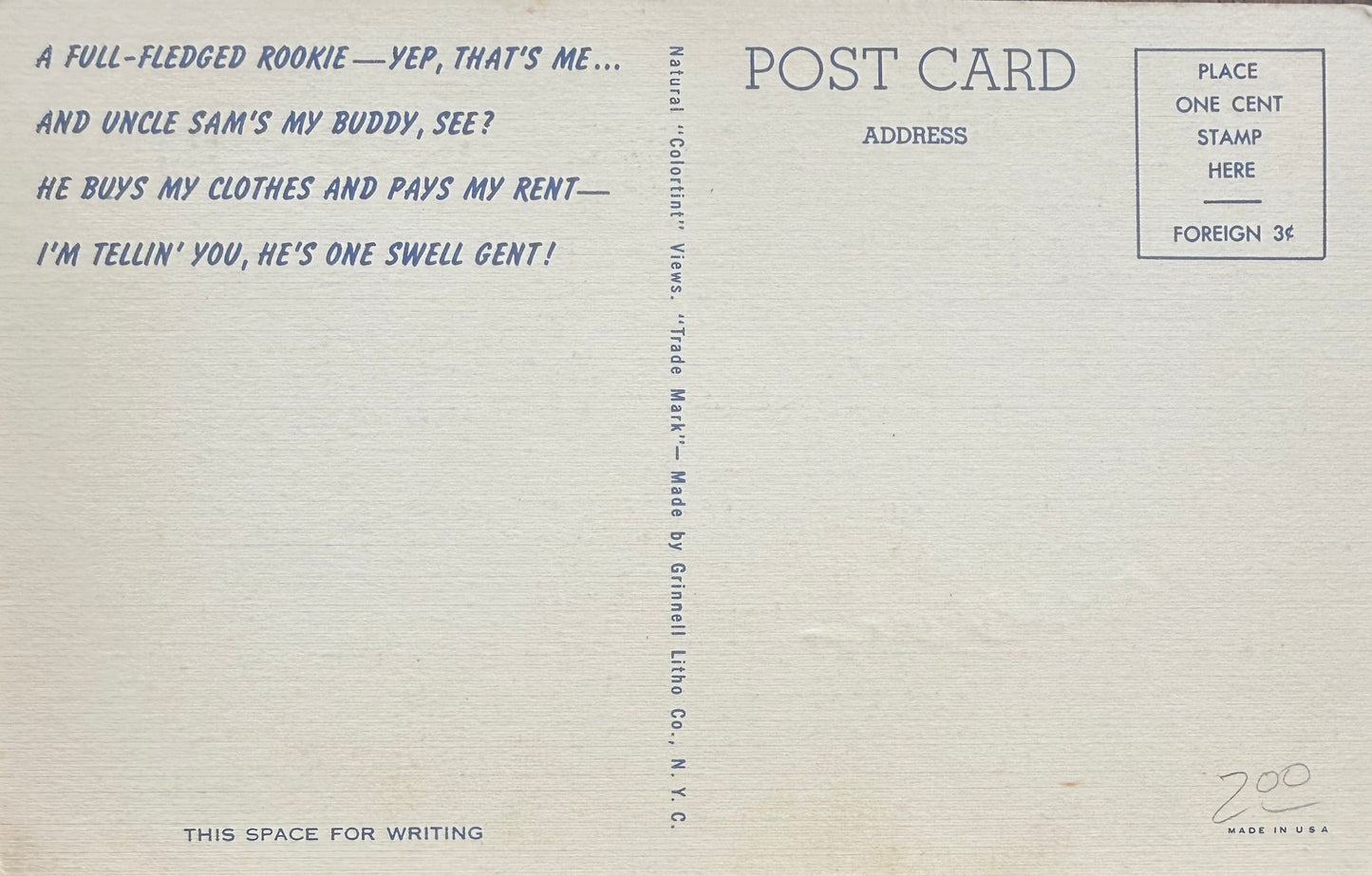 Charles Sweeney, Bockscar Nagasaki Atomic Bomb Pilot, Hand Signed Postcard & John Reznikoff COA