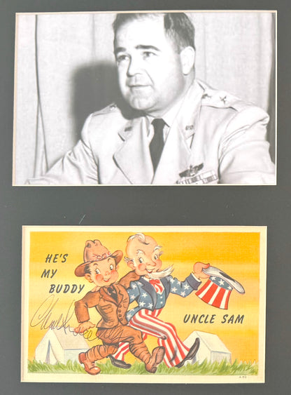Charles Sweeney, Bockscar Nagasaki Atomic Bomb Pilot, Hand Signed Postcard & John Reznikoff COA
