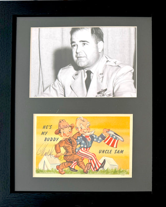 Charles Sweeney, Bockscar Nagasaki Atomic Bomb Pilot, Hand Signed Postcard & John Reznikoff COA