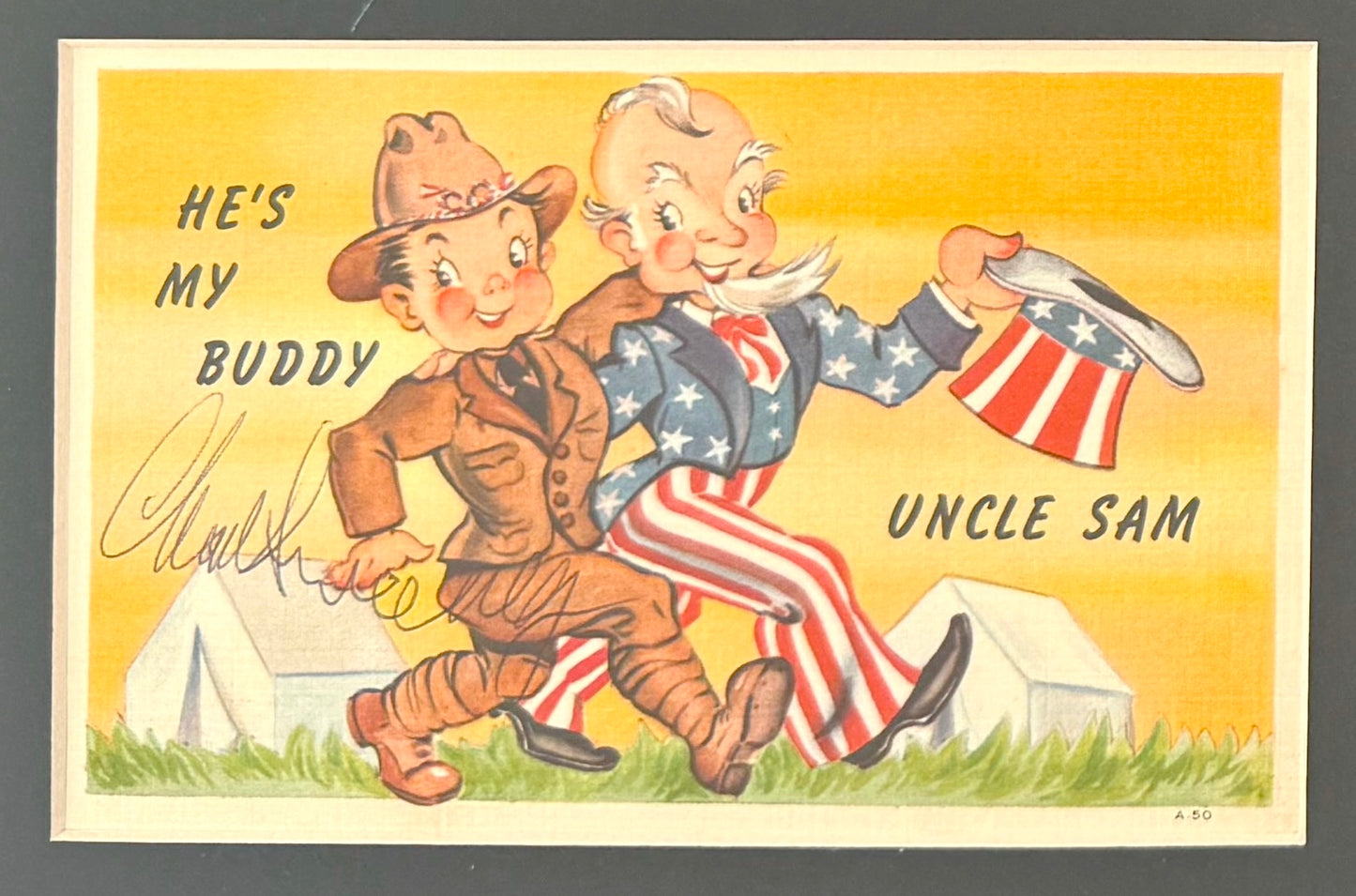 Charles Sweeney, Bockscar Nagasaki Atomic Bomb Pilot, Hand Signed Postcard & John Reznikoff COA