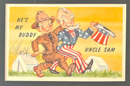 Charles Sweeney, Bockscar Nagasaki Atomic Bomb Pilot, Hand Signed Postcard & John Reznikoff COA