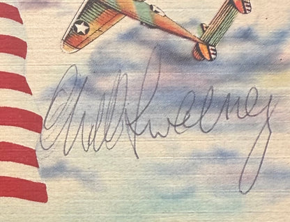 Charles Sweeney, Bockscar Nagasaki Atomic Bomb Pilot, Hand Signed Postcard & John Reznikoff COA