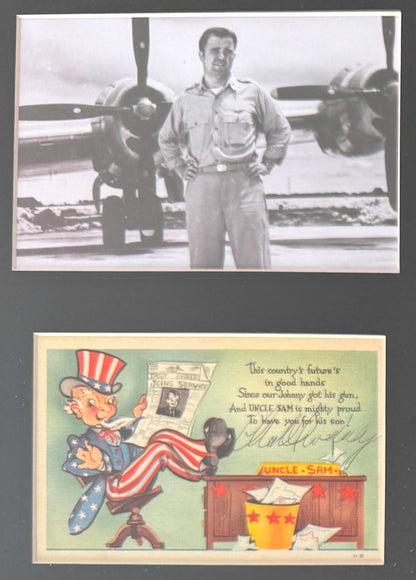 Charles Sweeney, Bockscar Nagasaki Atomic Bomb Pilot, Hand Signed Postcard & John Reznikoff COA