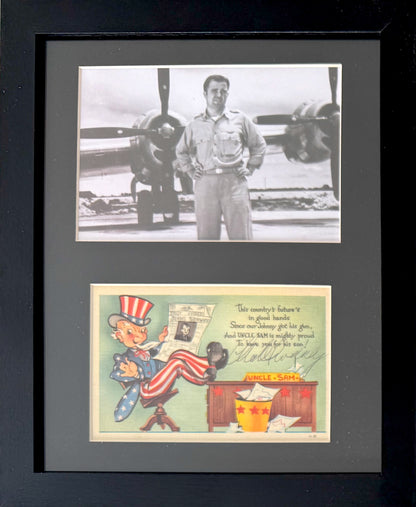 Charles Sweeney, Bockscar Nagasaki Atomic Bomb Pilot, Hand Signed Postcard & John Reznikoff COA