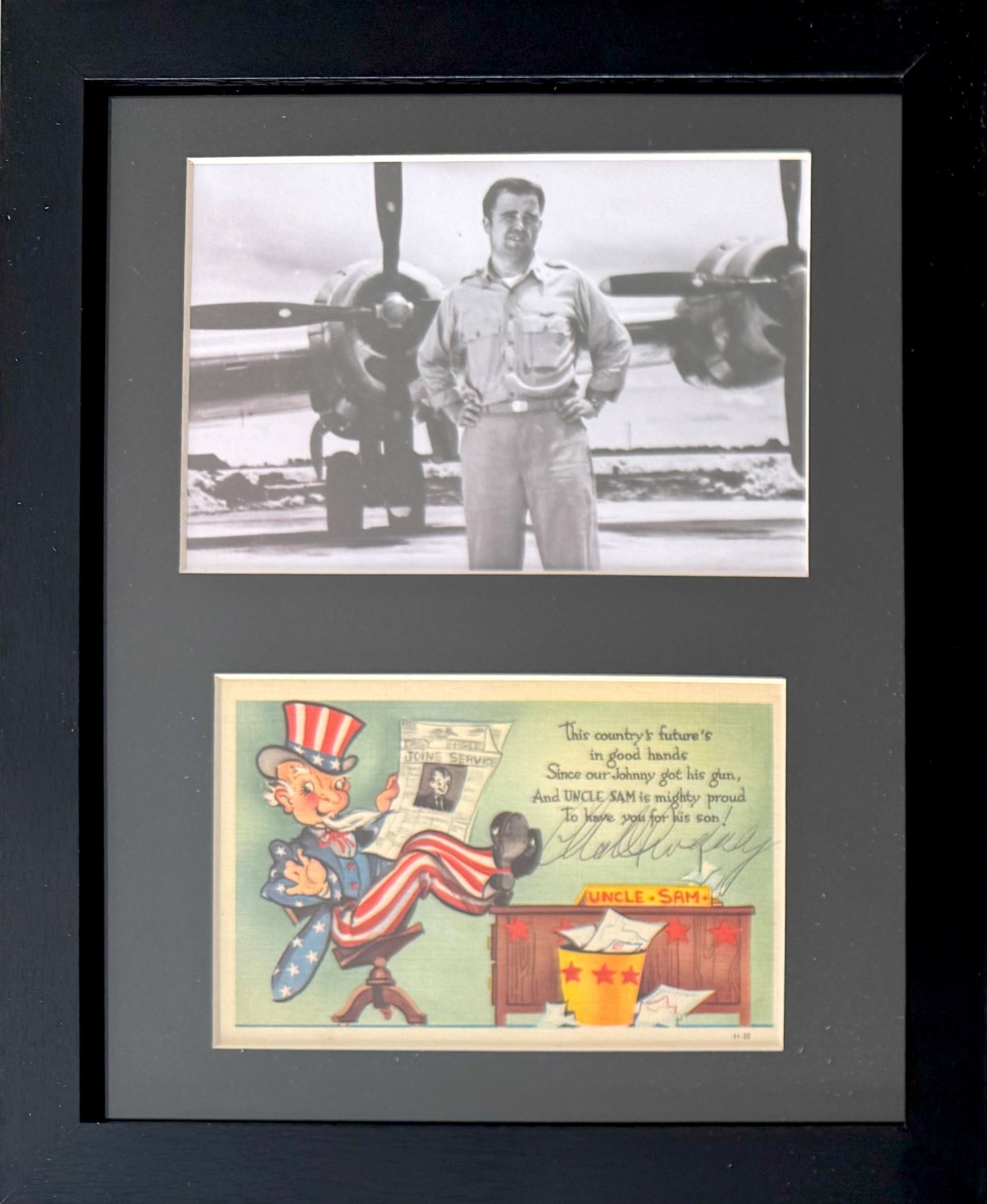 Charles Sweeney, Bockscar Nagasaki Atomic Bomb Pilot, Hand Signed Postcard & John Reznikoff COA