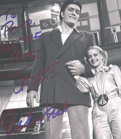 Richard Kiel 'Jaws' & Blanche Ravalec 'Dolly' Moonraker Dual Hand Signed Photo & COA