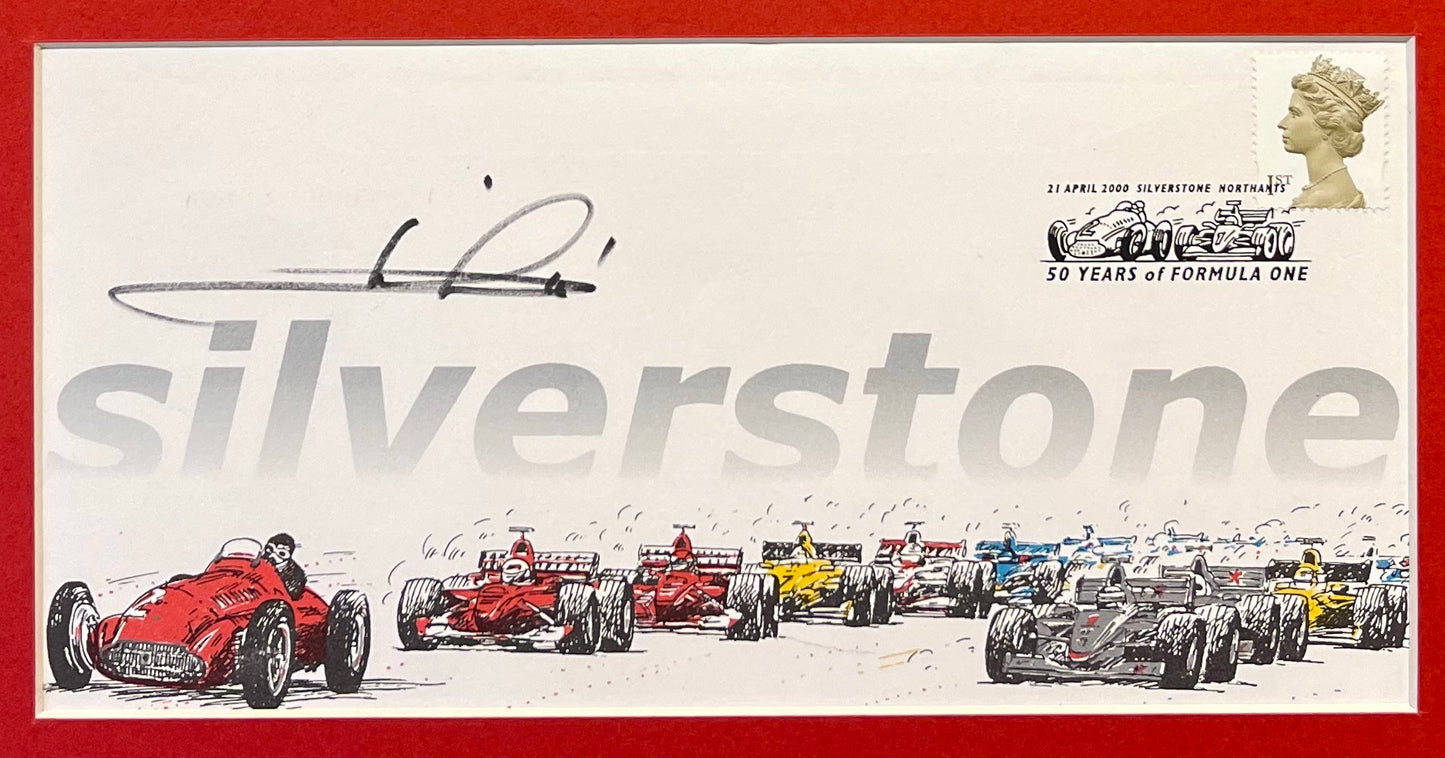 MARIO ANDRETTI F1 HAND SIGNED FRAMED FDC PHOTO PRESENTATION WITH COA