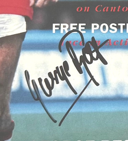 George Best, Manchester United Legend, Stunning Hand Signed Photo & COA