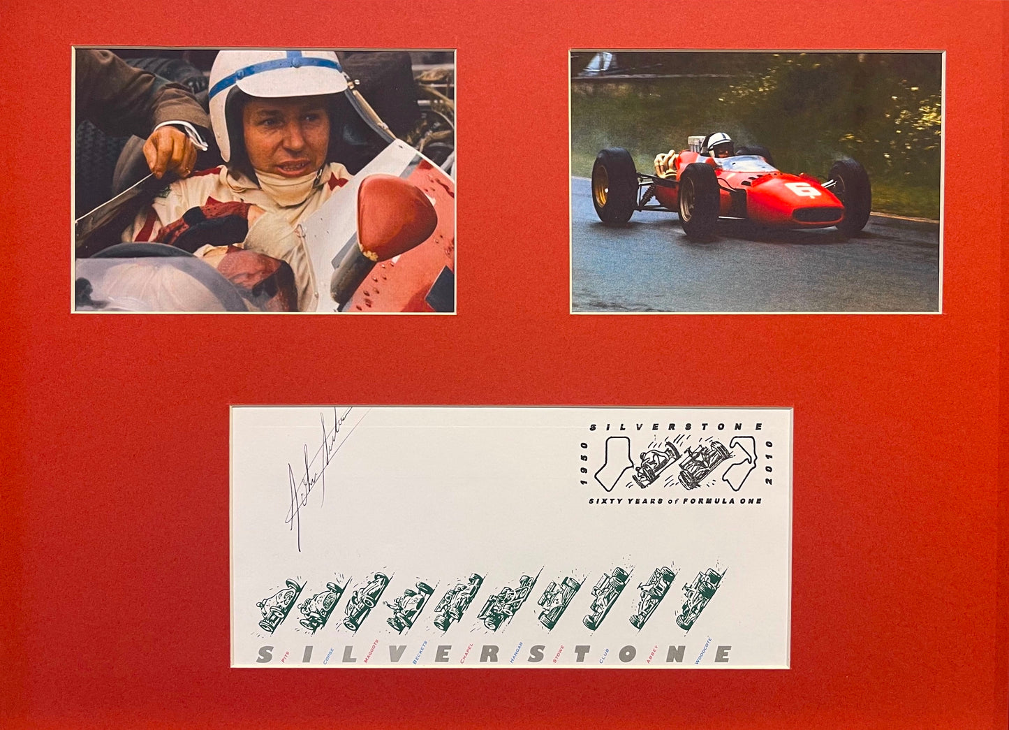 JOHN SURTEES FORMER F1 WORLD CHAMPION SIGNED FIRST DAY COVER WITH COA