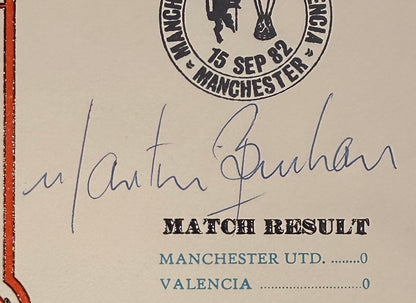 Martin Buchan, Manchester United Legend, Hand Signed FDC Presentation & COA