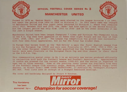 Martin Buchan, Manchester United Legend, Hand Signed FDC Presentation & COA