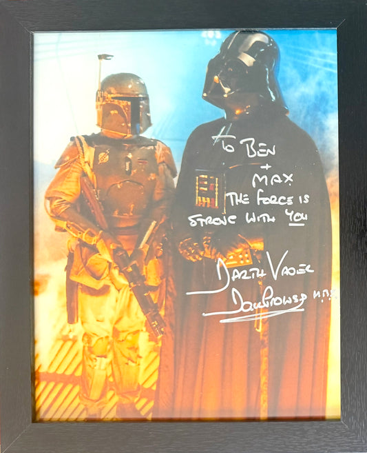 Dave Prowse, Star Wars Darth Vader, Hand Signed Photo & AFTAL Member COA