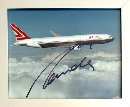 Niki Lauda, Former Ferrari F1 Champion, Hand Signed Official 'Lauda Air' Photo Presentation & COA