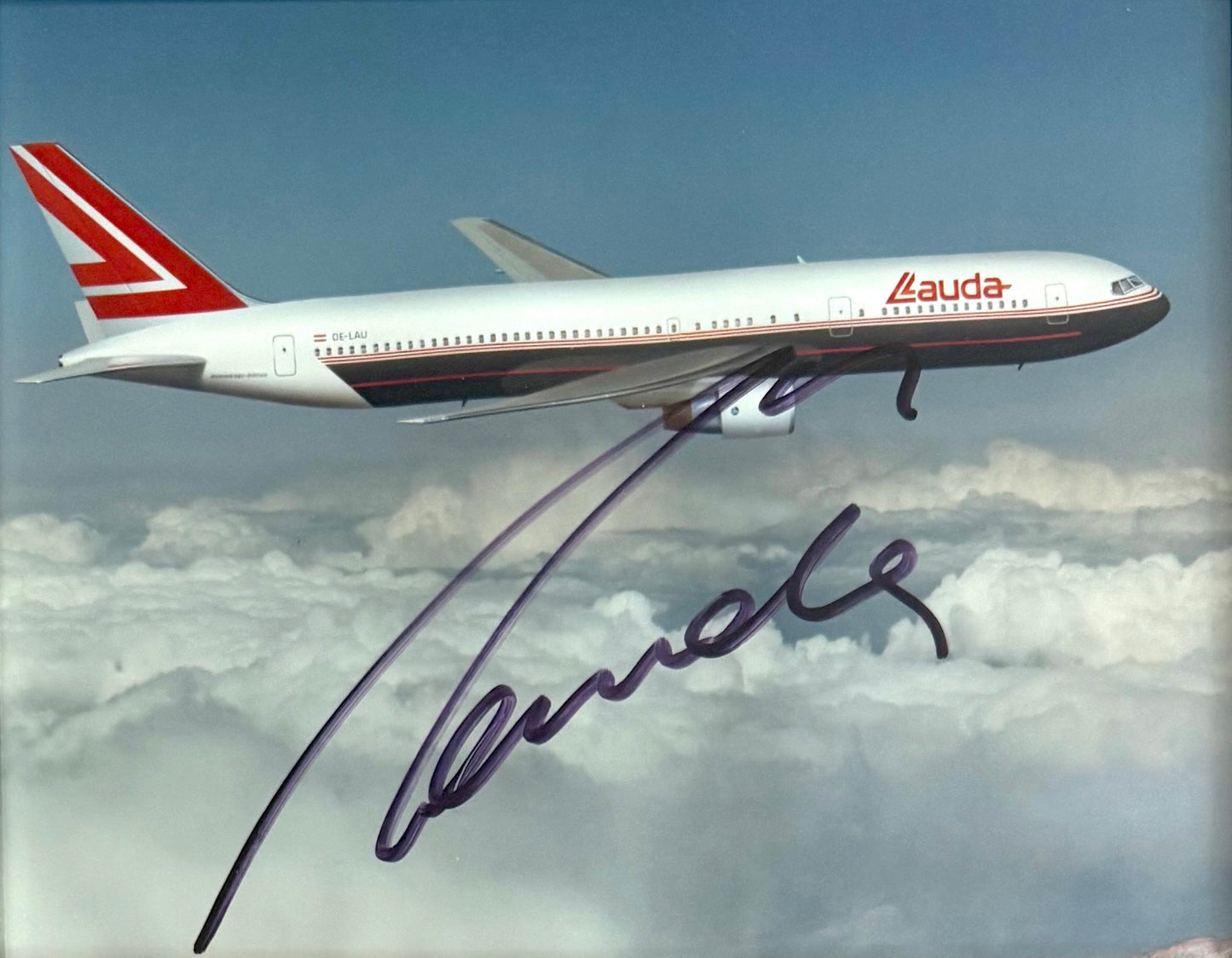 Niki Lauda, Former Ferrari F1 Champion, Hand Signed Official 'Lauda Air' Photo Presentation & COA