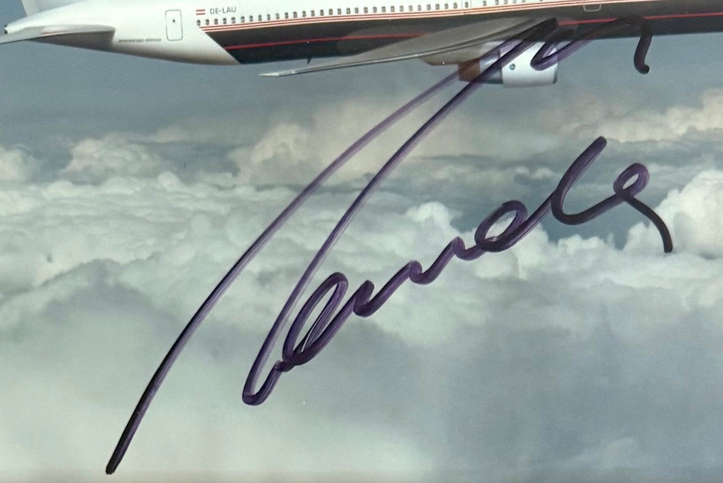 Niki Lauda, Former Ferrari F1 Champion, Hand Signed Official 'Lauda Air' Photo Presentation & COA