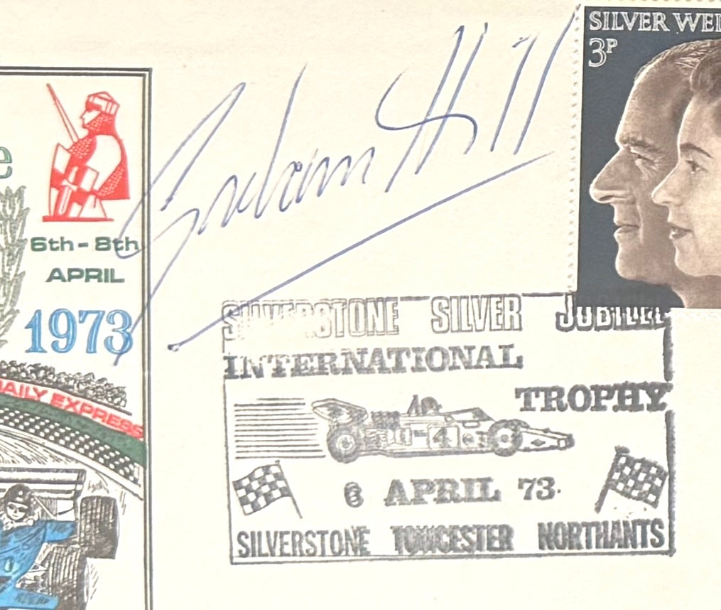 Graham Hill, Former Formula One World Champion, Hand Signed FDC Presentation & COA