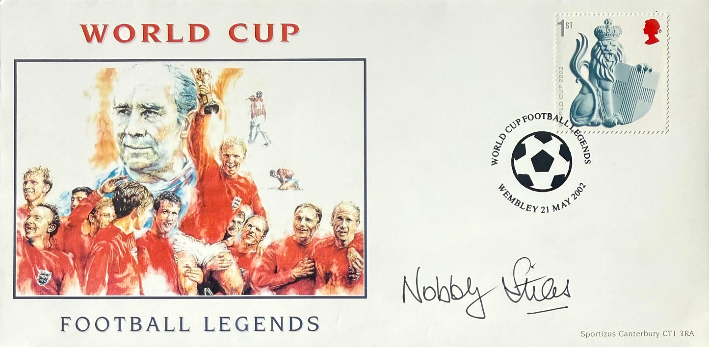 Nobby Stiles, England, Manchester United Legend, Hand Signed FDC First Day Cover