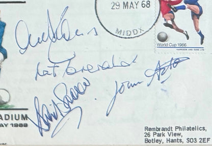 1968 Manchester United European Cup Legends, Multi-Hand Signed FDC Presentation