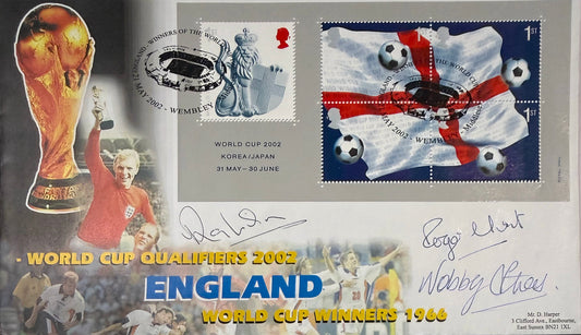 England 1966 Winners Multi-Hand Signed FDC, First Day Cover, With COA