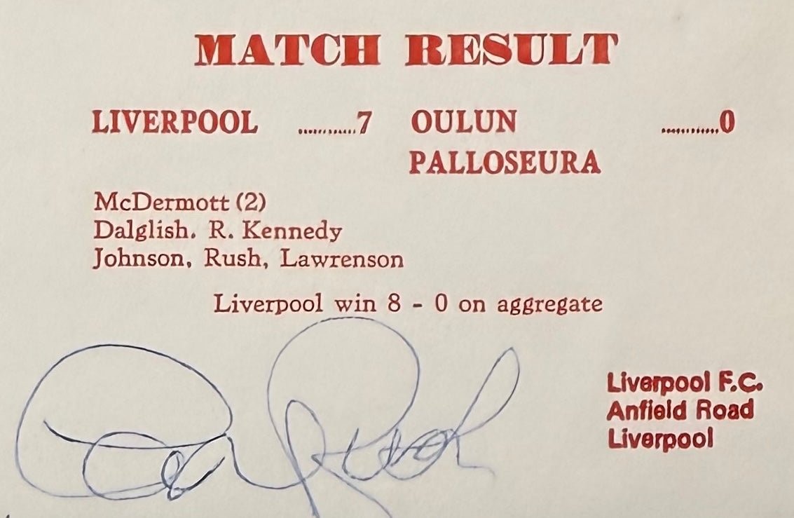 Ian Rush, Liverpool FC Legend, Limited Edition Hand Signed First Day Cover, FDC