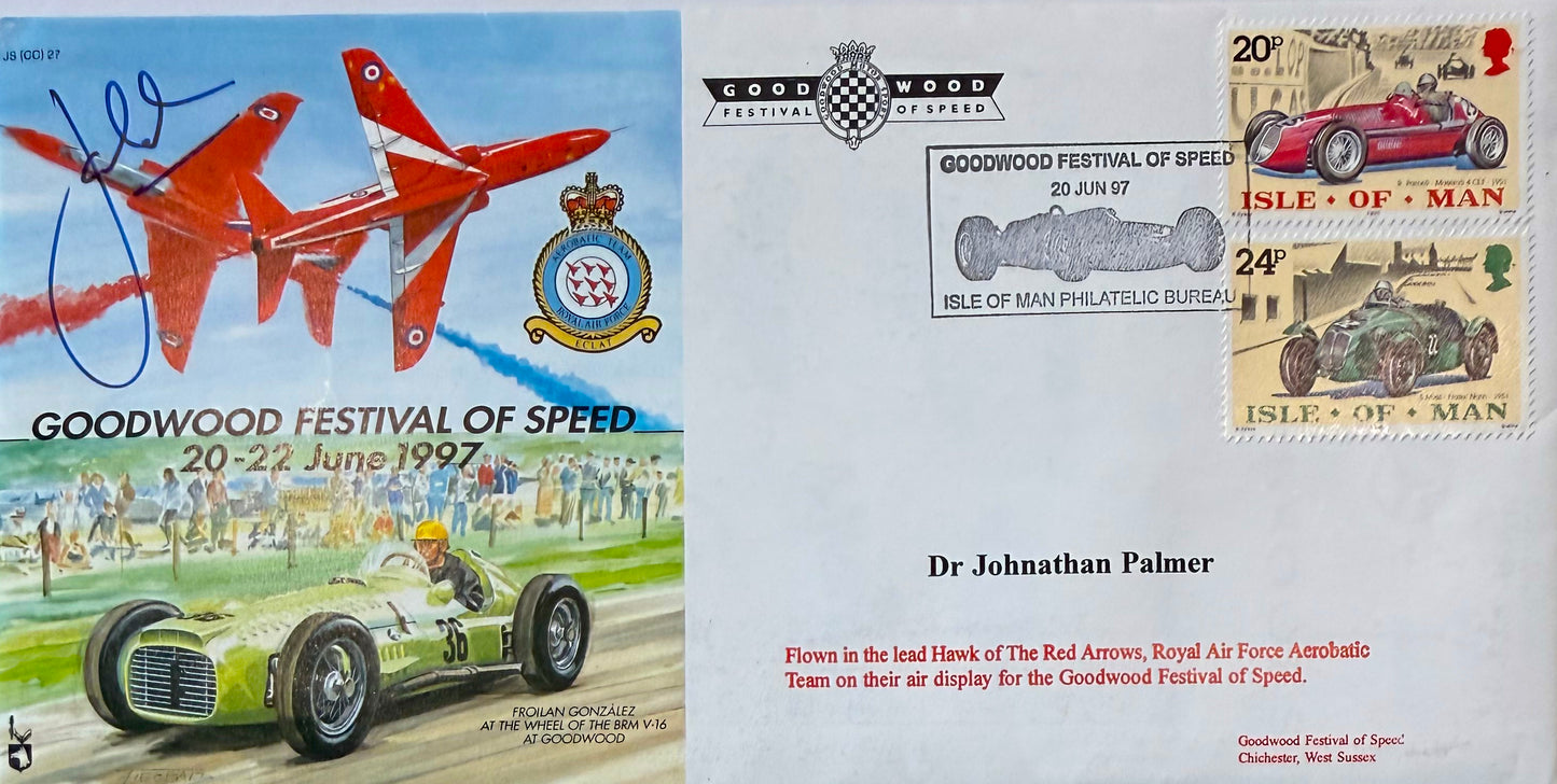 Dr. Jonathan Palmer, Iconic Formula 1 Driver, Hand Signed FDC, First Day Cover