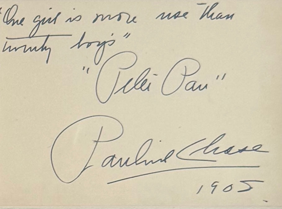 J.M. Barrie, Peter Pan Author,  Guaranteed, Hand Signed Written Letter Presentation With COA