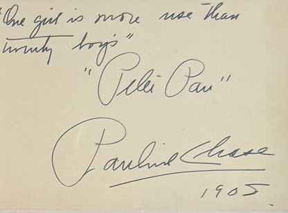 J.M. Barrie, Peter Pan Author,  Guaranteed, Hand Signed Written Letter Presentation With COA