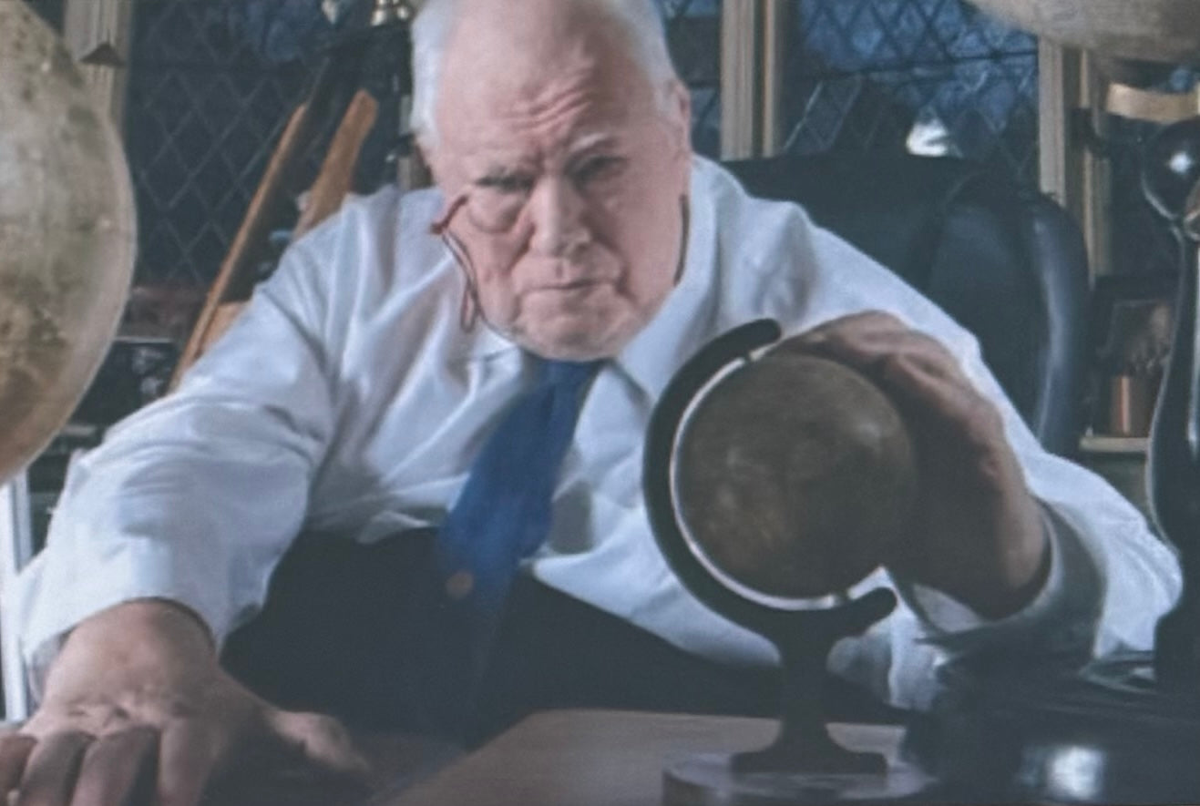 Sir Patrick Moore, Hand Signed Card With Photo Presentation & COA