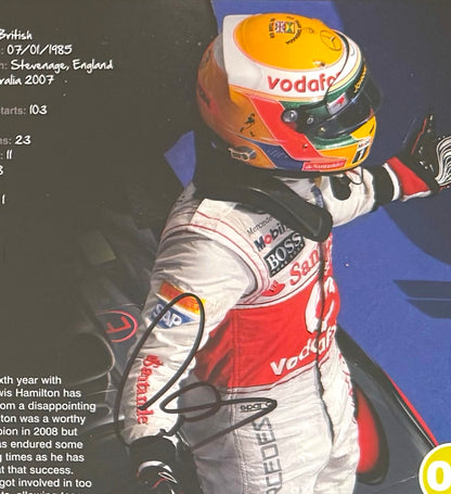 Lewis Hamilton, F1 Mercedes McLaren Legend, Hand Signed Photo & COA