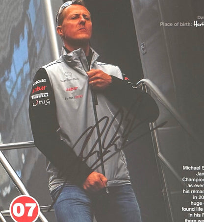 Michael Schumacher, F1 Legend, Hand Signed Framed Magazine Page Presentation & COA