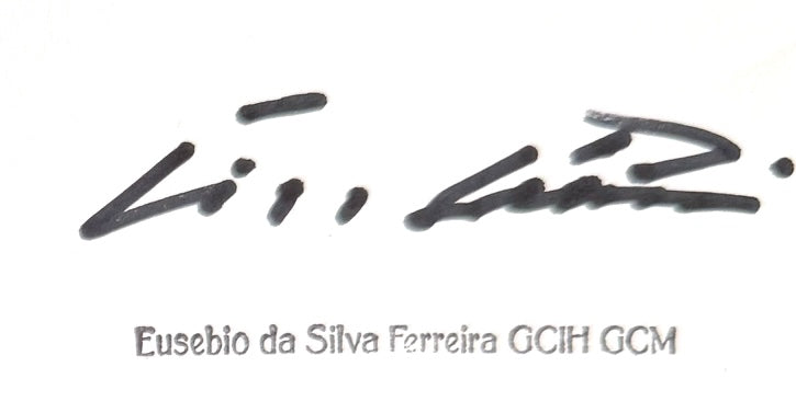 Eusebio, Benfica, Portugal Legend, Stunning Hand Signed FDC Presentation With COA