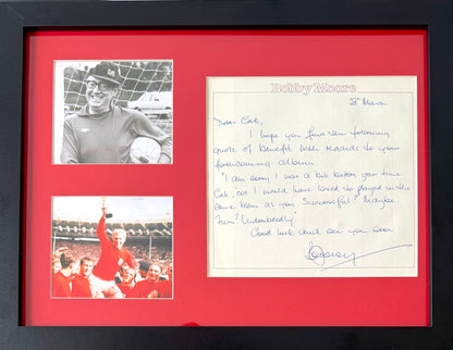 Bobby Moore, England 1966 Legend, Guaranteed Hand Signed Letter Presentation & COA