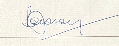 Bobby Moore, England 1966 Legend, Guaranteed Hand Signed Letter Presentation & COA