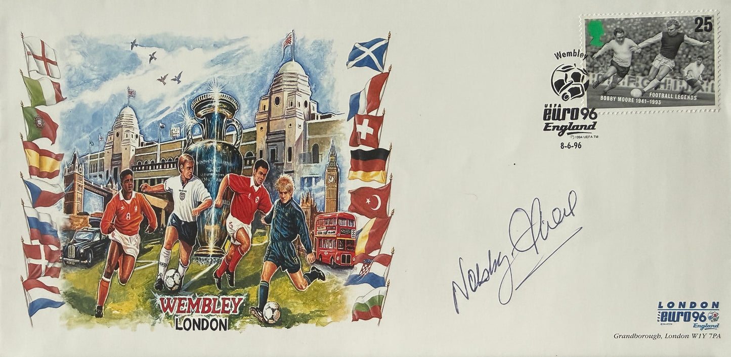 Nobby Stiles, England, Manchester United Legend, Hand Signed FDC First Day Cover