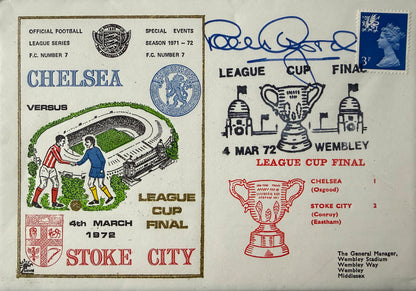 Peter Osgood, Chelsea, Southampton, England Legend, Hand Signed First Day Cover, FDC