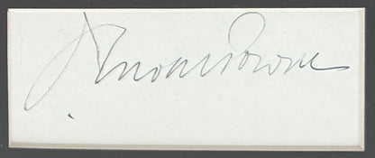 Enoch Powell, Former Controversial Conservative Minister, Hand Signed Card, With Photo & COA
