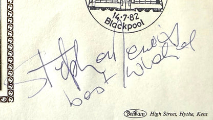 Stephen Lewis, 'On The Buses' Guaranteed Hand Signed Original 1982 'Travelling Tram' FDC