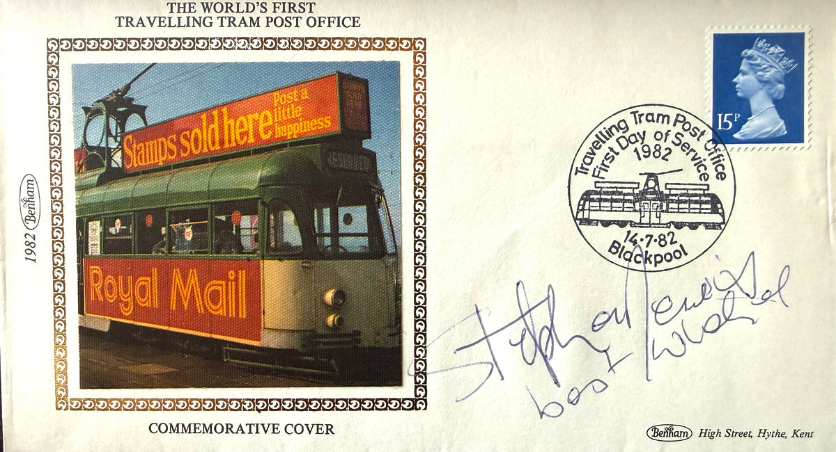 Stephen Lewis, 'On The Buses' Guaranteed Hand Signed Original 1982 'Travelling Tram' FDC