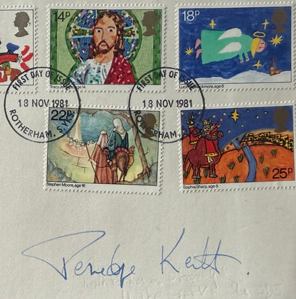 Penelope Keith, Iconic British Actress, Hand Signed FDC & COA