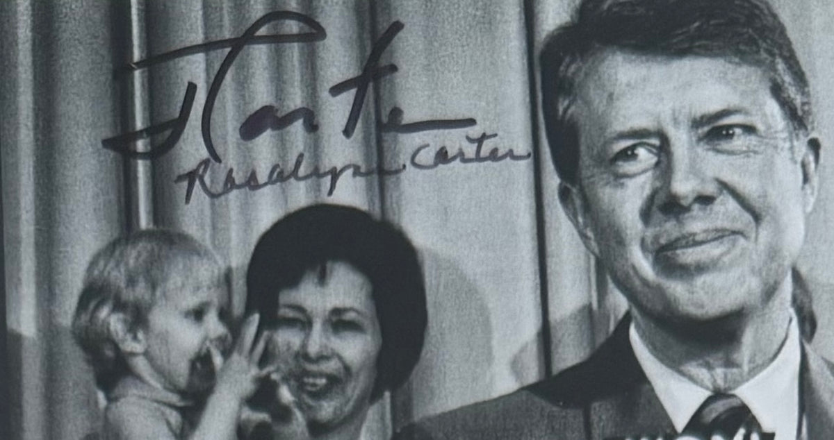 Jimmy & Rosalynn Carter Former President of the USA, Hand Signed Photo Presentation & COA