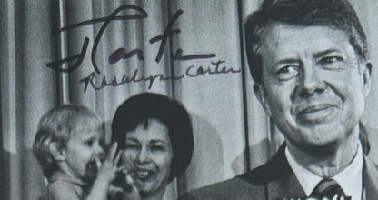 Jimmy & Rosalynn Carter Former President of the USA, Hand Signed Photo Presentation & COA