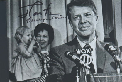 Jimmy & Rosalynn Carter Former President of the USA, Hand Signed Photo Presentation & COA